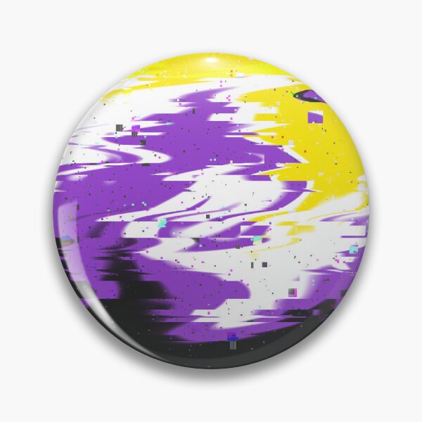Item preview, Trippy TV nonbinary flag designed and sold by Bee Stings.