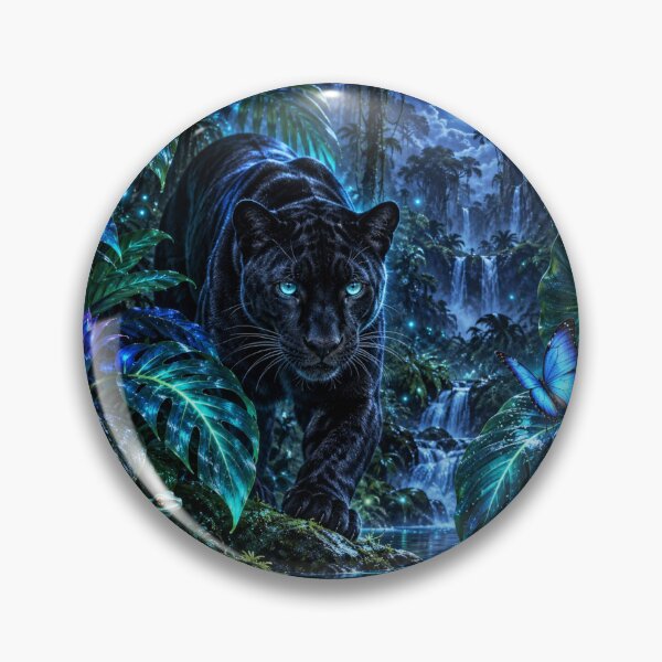 Item preview, Bioluminescent Jungle Neon Dreamscape Art designed and sold by Inkworksbyshery.