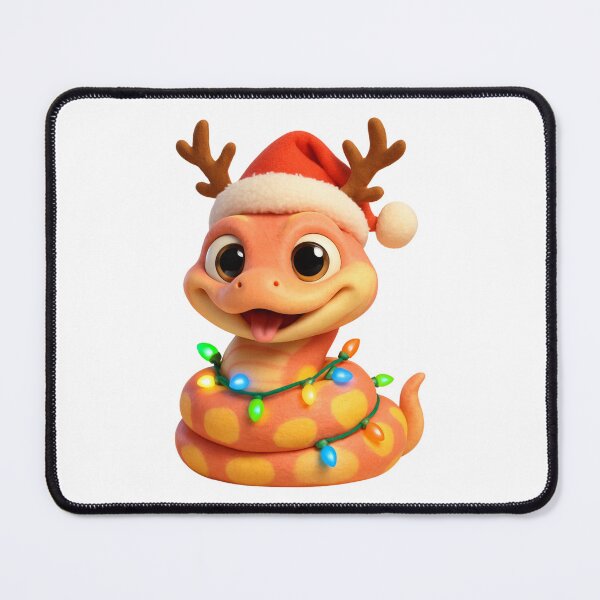 Item preview, Scaleless Ball Python Christmas Antlers designed and sold by Sillytoe.