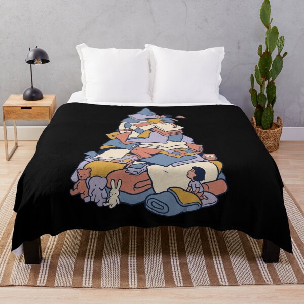 Item preview, Pillow Fort Summit Mountain Cute Cozy Blanket Fort Storybook Art designed and sold by mood-draftsman.