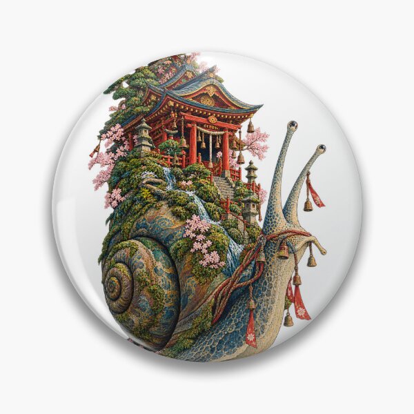 Item preview, The Sanctuary Spiral Staircase – Mystical Snail Shrine Ukiyo-e designed and sold by Substance_life.