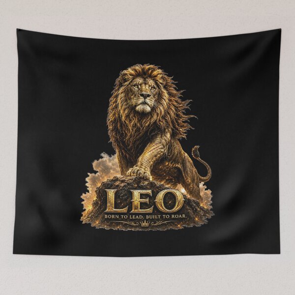 Item preview, Leo the Lion Zodiac – Born to Lead Built to Roar Astrology Art designed and sold by Classic Chaos Creations.