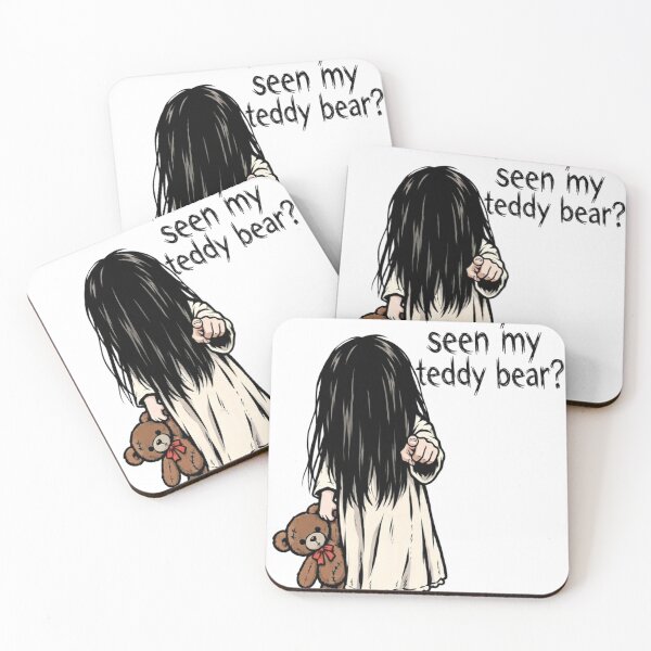 Item preview, Creepy Spooky Cute Halloween Horror Girl with Teddy Bear Graphic Design designed and sold by LavIsInTheAir.