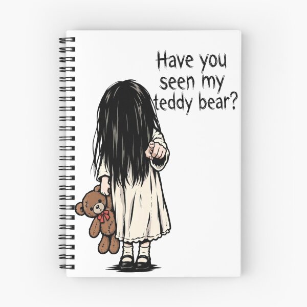 Item preview, Creepy Spooky Cute Halloween Horror Girl with Teddy Bear Graphic Design designed and sold by LavIsInTheAir.