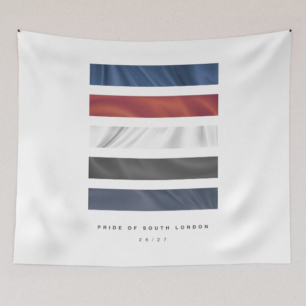 Item preview, ‘Pride of South London’ 26/27 Football Kit Hue Palette - Blue & Red designed and sold by The Colourful Game.