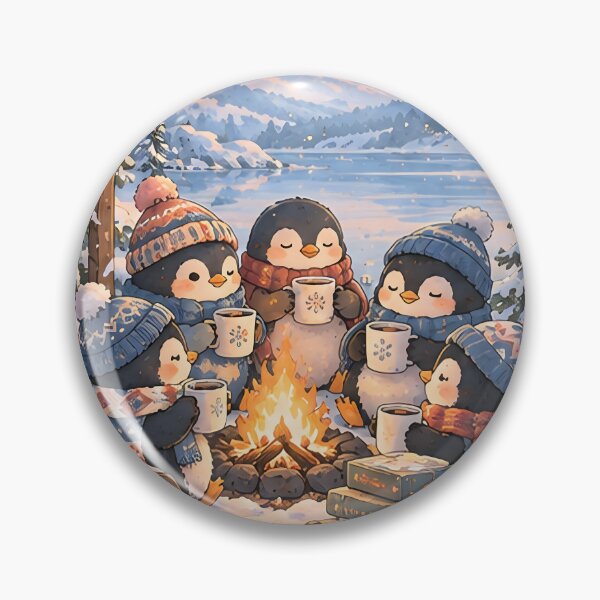 Item preview, Penguin Winter Club – Cute Winter Design designed and sold by KWW SHOP.