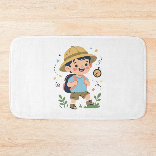 Item preview, Little Explorer Safari Hat Outdoor Hiking Adventure Vintage Cartoon Art designed and sold by mood-draftsman.