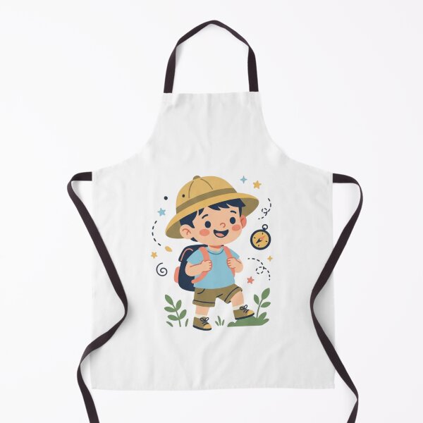 Item preview, Little Explorer Safari Hat Outdoor Hiking Adventure Vintage Cartoon Art designed and sold by mood-draftsman.
