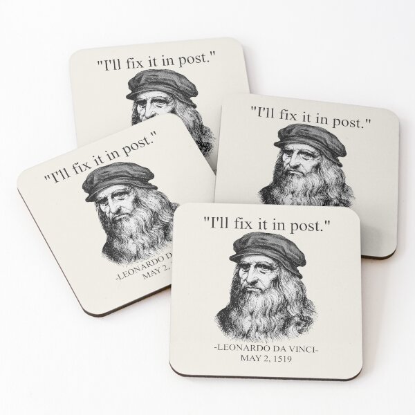 Item preview, Leonardo Da Vinci | I'll Fix It In Post Meme designed and sold by AOCollections.