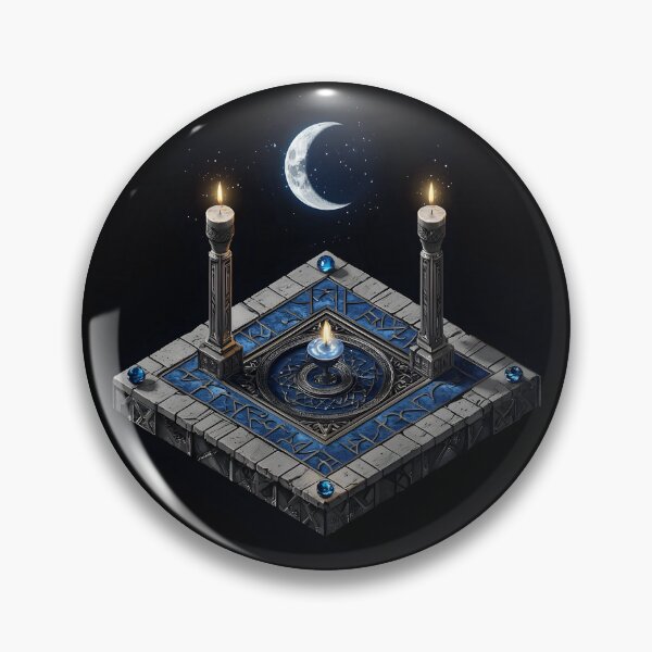 Item preview, Moon Ritual Candle, 3d Render, Cool Steel designed and sold by Checho30.