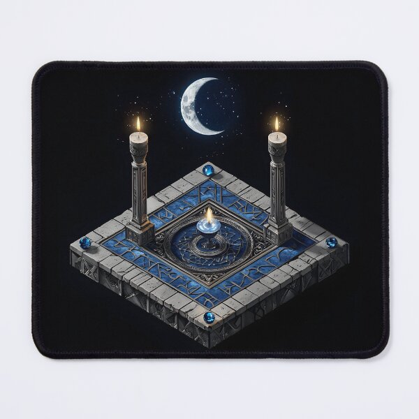 Item preview, Moon Ritual Candle, 3d Render, Cool Steel designed and sold by Checho30.