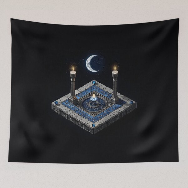 Item preview, Moon Ritual Candle, 3d Render, Cool Steel designed and sold by Checho30.