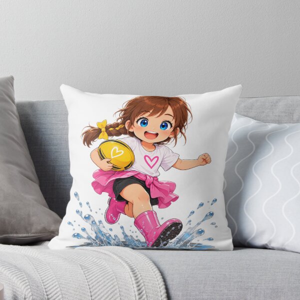 Item preview, Kenzie Muddy Puddle Rugby Ball Cartoon Character Design designed and sold by Kenzie & Co.