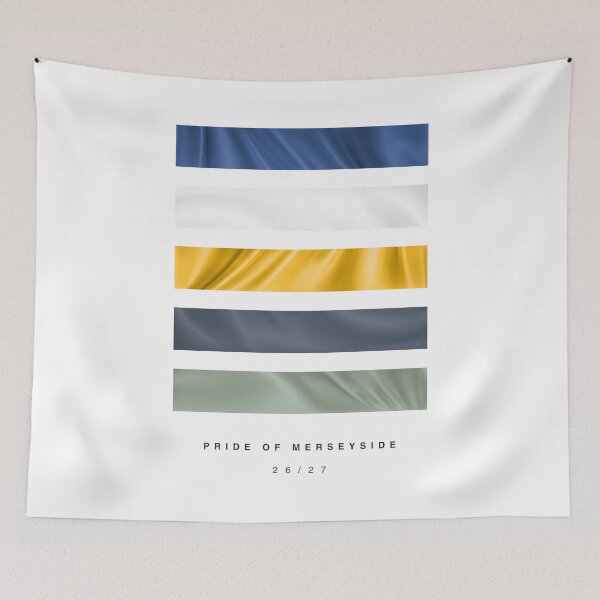 Item preview, ‘Pride of Merseyside’ 26/27 Football Kit Hue Palette - Blue & White designed and sold by The Colourful Game.