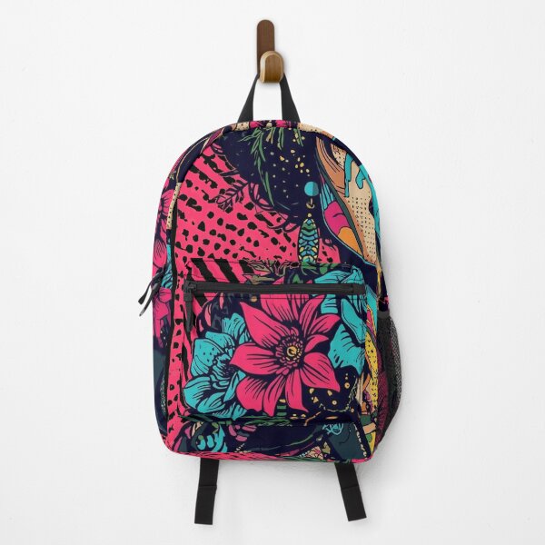 Item preview, Neon Floral Pop Art: Vintage Melting Portrait designed and sold by Mythical Entanglement.