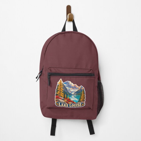 Item preview, Lake Louise Vintage Canadian Rockies Mountain Travel Print designed and sold by PinUpPizzazz.
