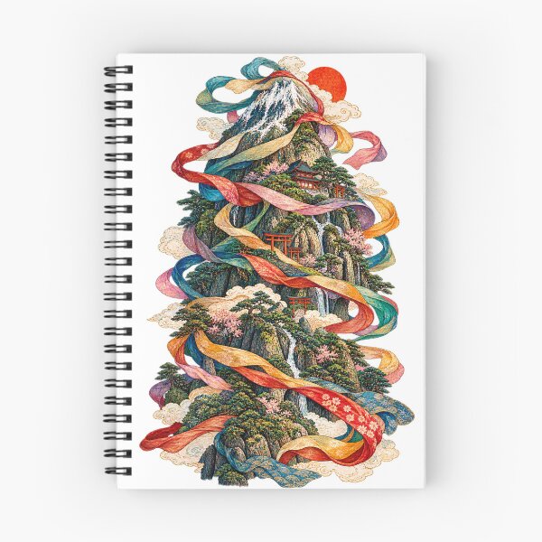Item preview, The Sacred Mountain – Japanese Ukiyo-e Fantasy Landscape designed and sold by Substance_life.