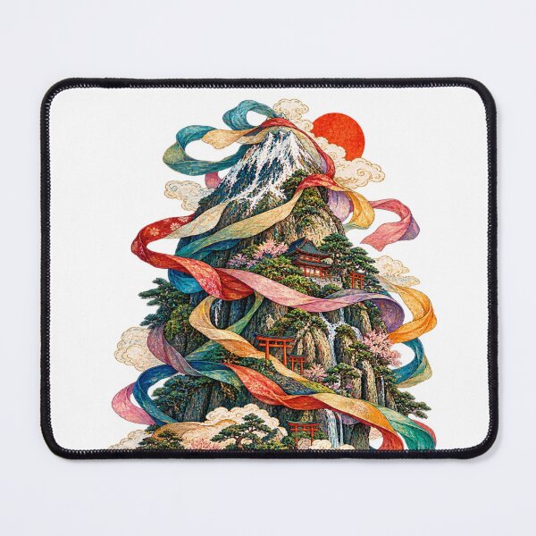 Item preview, The Sacred Mountain – Japanese Ukiyo-e Fantasy Landscape designed and sold by Substance_life.