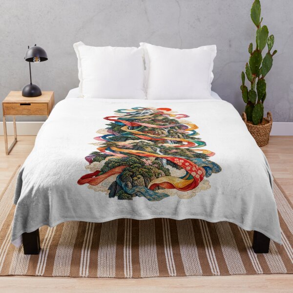 Item preview, The Sacred Mountain – Japanese Ukiyo-e Fantasy Landscape designed and sold by Substance_life.