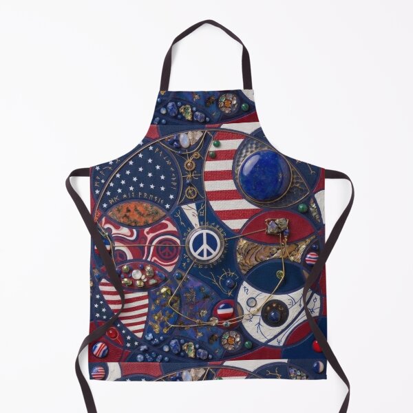 Item preview, Vintage Patriotic Peace Sign Americana Mixed Media Art designed and sold by Billys-Orbit.