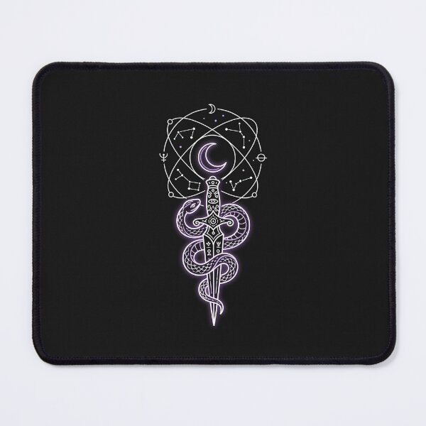 Item preview, Celestial Serpent Dagger - Neo Tarot Sacred Geometry Sticker designed and sold by MissoStudio.