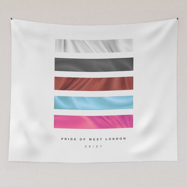 Item preview, ‘Pride of West London’ 25/26 Football Kit Hue Palette - White & Black designed and sold by The Colourful Game.