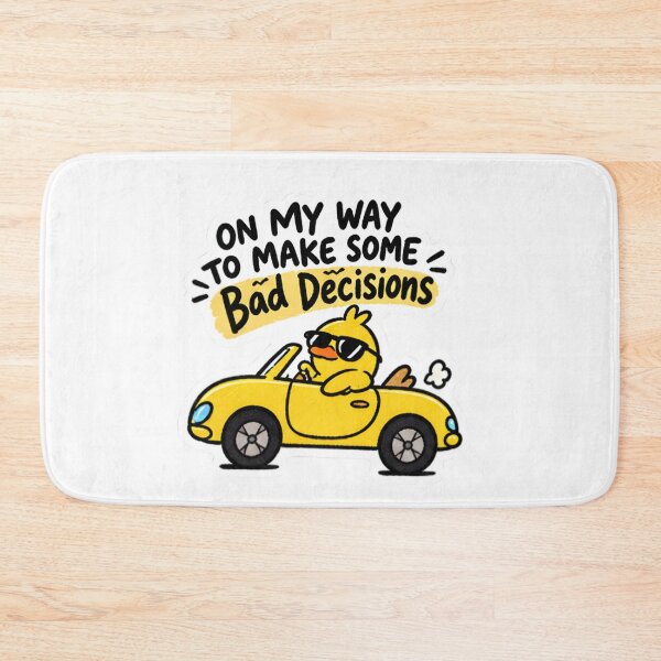 Item preview, On My Way To Make Some Bad Decisions - Funny Duck Driving Car designed and sold by Duck lovers.