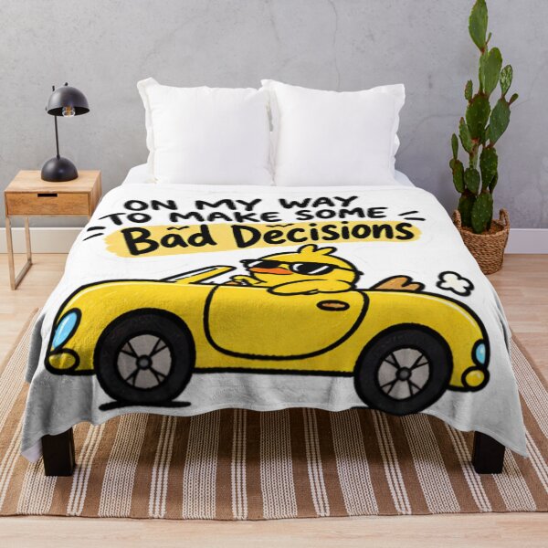 Item preview, On My Way To Make Some Bad Decisions - Funny Duck Driving Car designed and sold by Duck lovers.