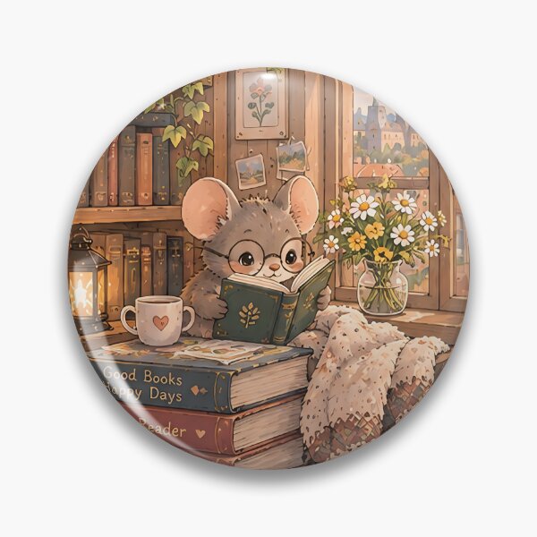 Item preview, Little Mouse Book Lover – Bookish Mouse Design designed and sold by KWW SHOP.