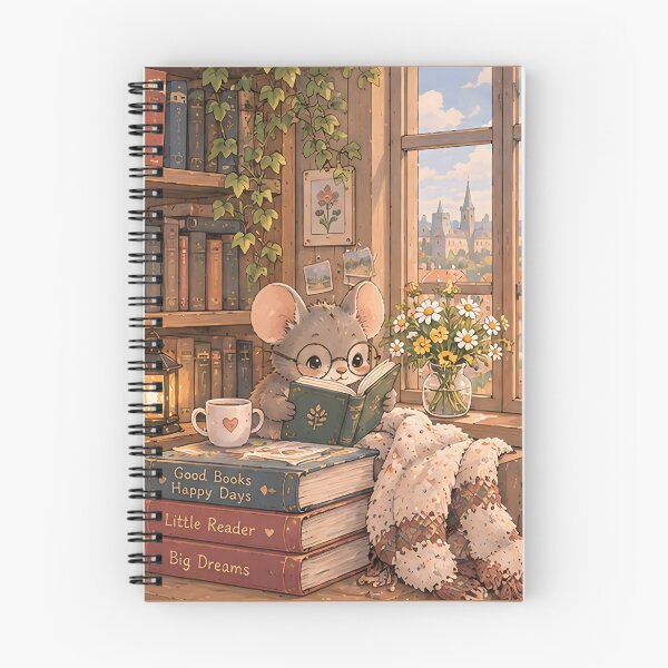 Item preview, Little Mouse Book Lover – Bookish Mouse Design designed and sold by KWW SHOP.