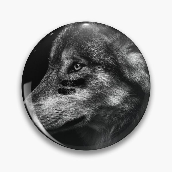 Item preview, Fierce Wolf – Black and White Wildlife Portrait designed and sold by Instel0759.