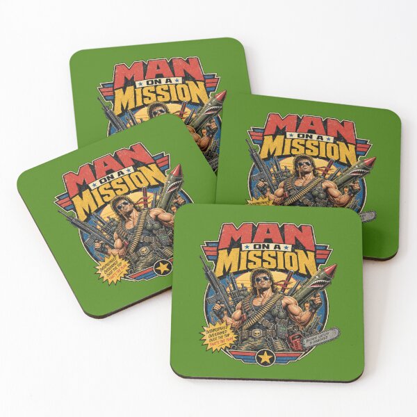Item preview, MAN ON A MISSION designed and sold by SPOOFSHIRT.