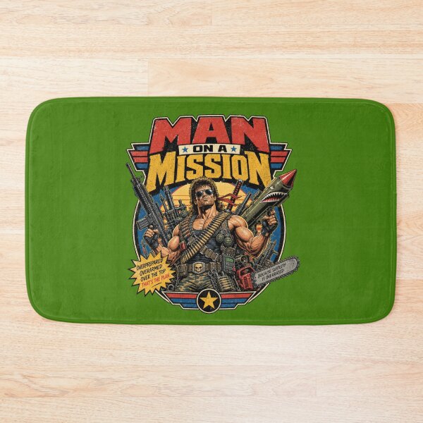 Item preview, MAN ON A MISSION designed and sold by SPOOFSHIRT.
