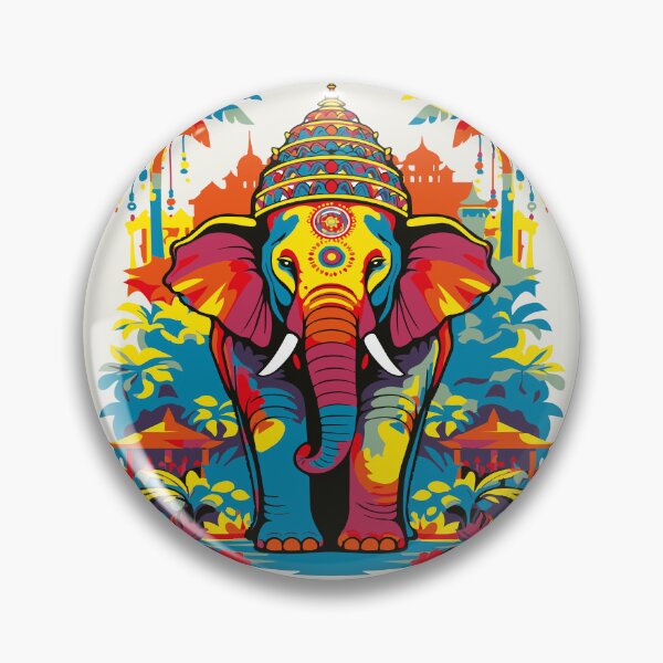 Item preview, Mystic Elephant – Ethnic Spirit & Temple Colors designed and sold by zoliartdesign.