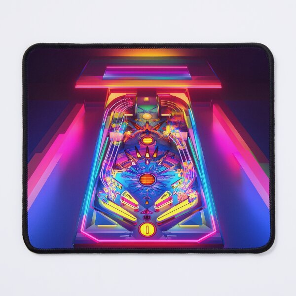 Item preview, Neon Pinball Machine, 3d Render, Vibrant Rainbow Spectrum designed and sold by Checho30.