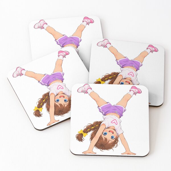 Item preview, Kenzie Handstand Cartoon Character Design designed and sold by Kenzie & Co.