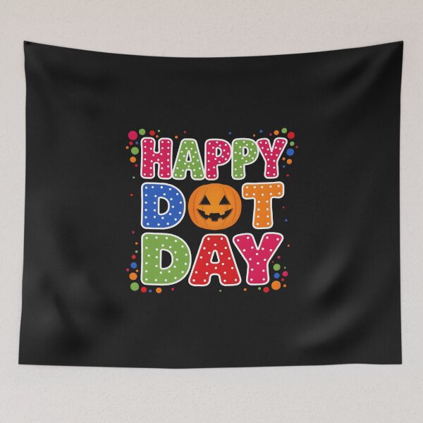 Item preview, Colorful Halloween Pumpkin Happy Fall Retro Polka Dot  designed and sold by dragonbol023.