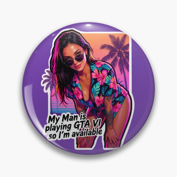 Item preview, My Man is playing GTA 6 designed and sold by Gracjanos.