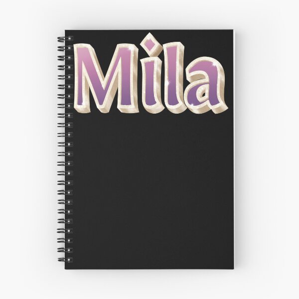 Item preview, Mila, Name in Gold, Pink and Purple with a Glam Style designed and sold by AloraDawnEve.