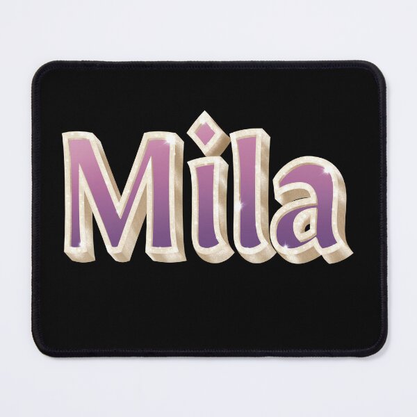 Item preview, Mila, Name in Gold, Pink and Purple with a Glam Style designed and sold by AloraDawnEve.