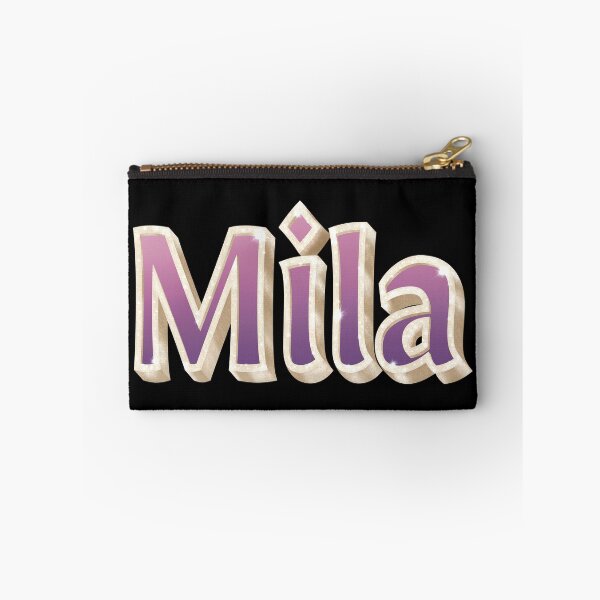 Item preview, Mila, Name in Gold, Pink and Purple with a Glam Style designed and sold by AloraDawnEve.
