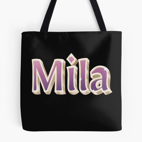 Item preview, Mila, Name in Gold, Pink and Purple with a Glam Style designed and sold by AloraDawnEve.