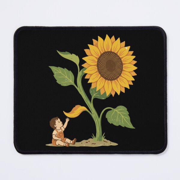 Item preview, Giant Sunflower Cute Toddler Watch Me Grow Vintage Botanical Art designed and sold by mood-draftsman.