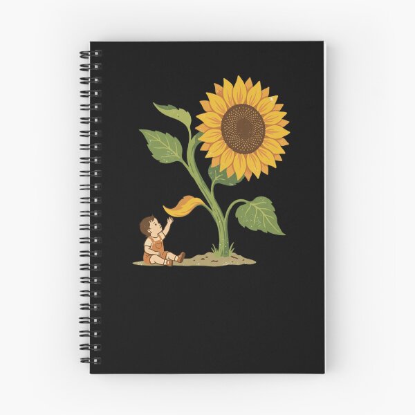 Item preview, Giant Sunflower Cute Toddler Watch Me Grow Vintage Botanical Art designed and sold by mood-draftsman.