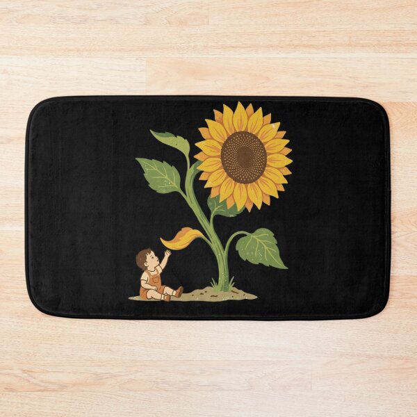 Item preview, Giant Sunflower Cute Toddler Watch Me Grow Vintage Botanical Art designed and sold by mood-draftsman.