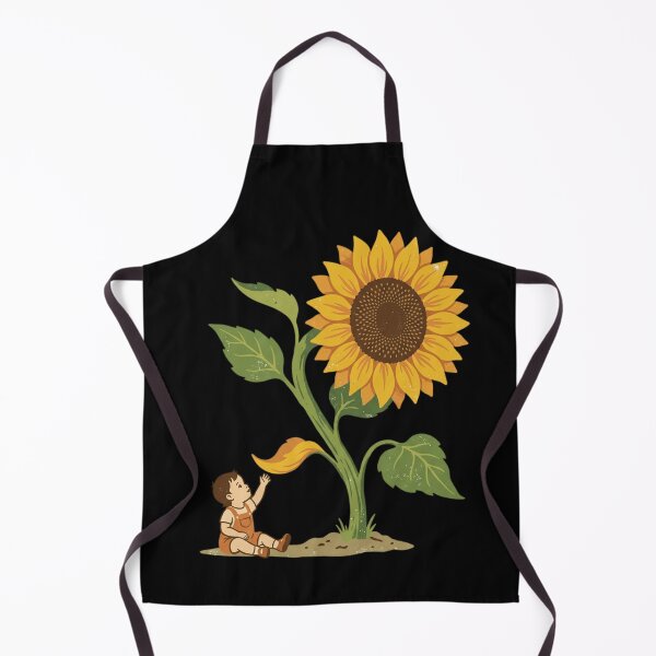Item preview, Giant Sunflower Cute Toddler Watch Me Grow Vintage Botanical Art designed and sold by mood-draftsman.