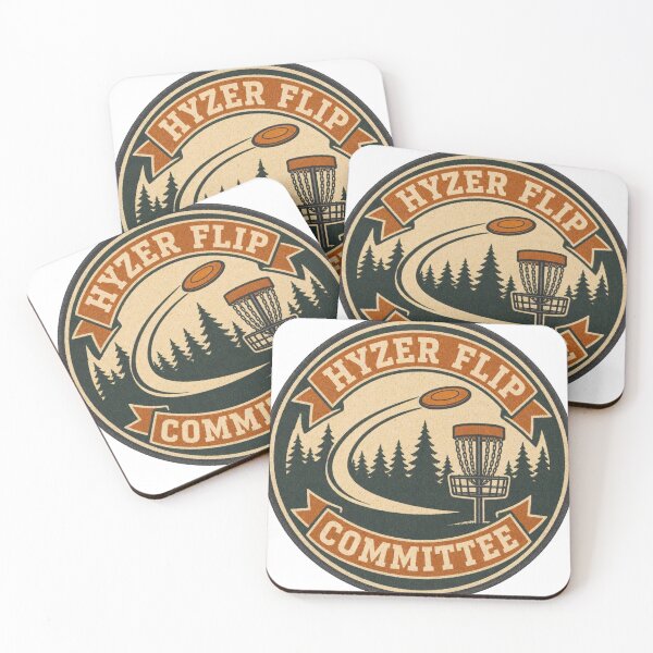 Item preview, Hyzer Flip Committee Retro Disc Golf Badge designed and sold by BoosterShop.