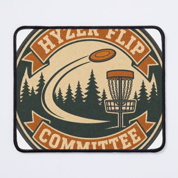 Item preview, Hyzer Flip Committee Retro Disc Golf Badge designed and sold by BoosterShop.