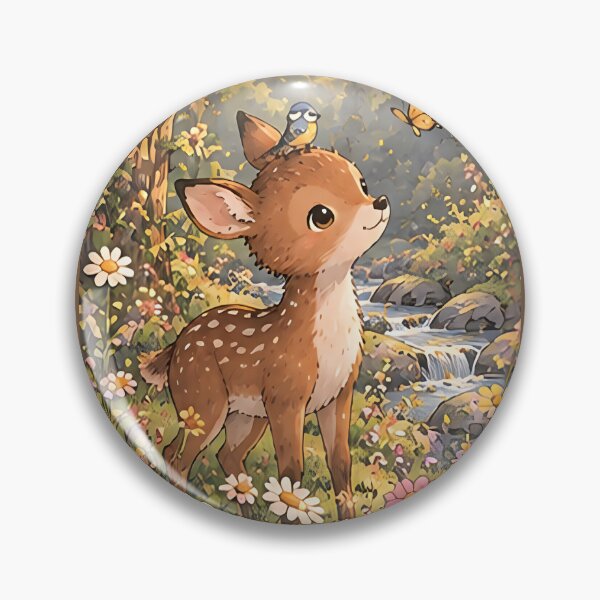 Item preview, Little Deer in the Forest – Cute Deer Illustration designed and sold by KWW SHOP.