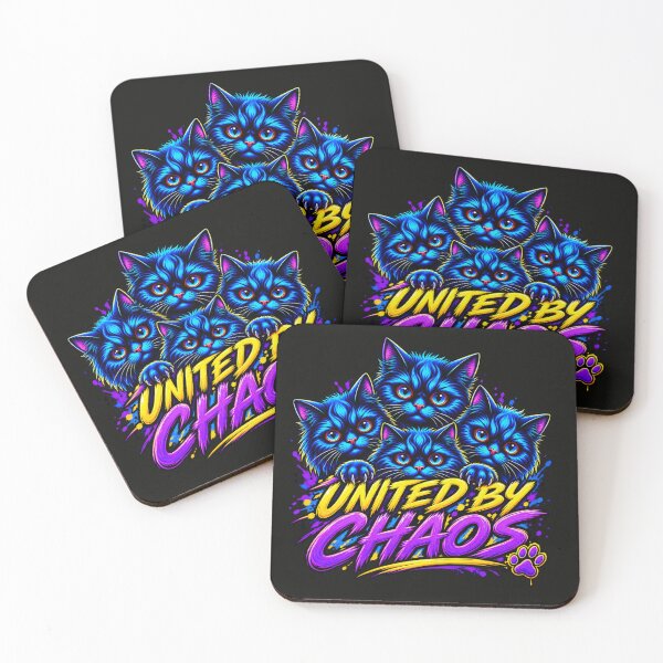 Item preview, United by Chaos — Blue Cat Squad designed and sold by flashARTstudio.